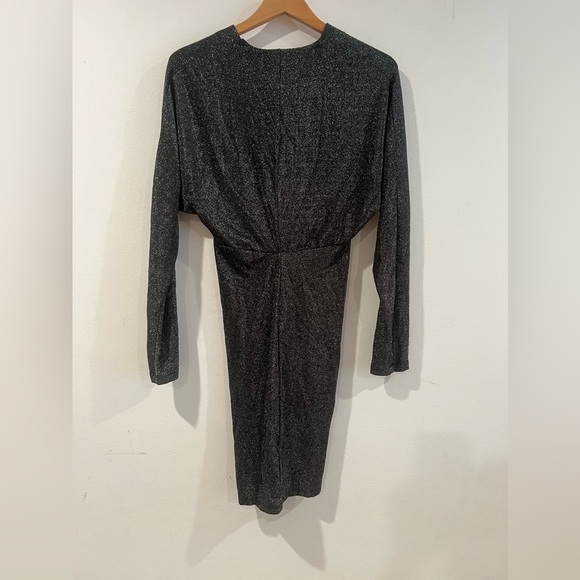 H&M Ladies Black Evening Sparkle
Ruched Front Dress Size Medium New
With Tags - Picture 4 of 9